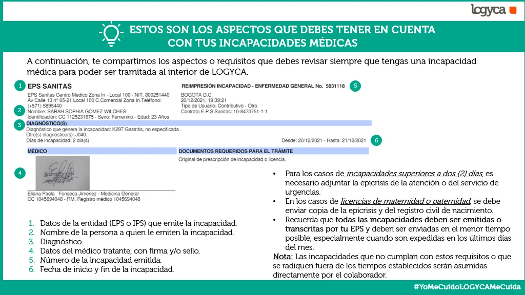 Guía para llenar el formulario de incapacidades médicas